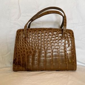 Vintage Crocodile Handbag